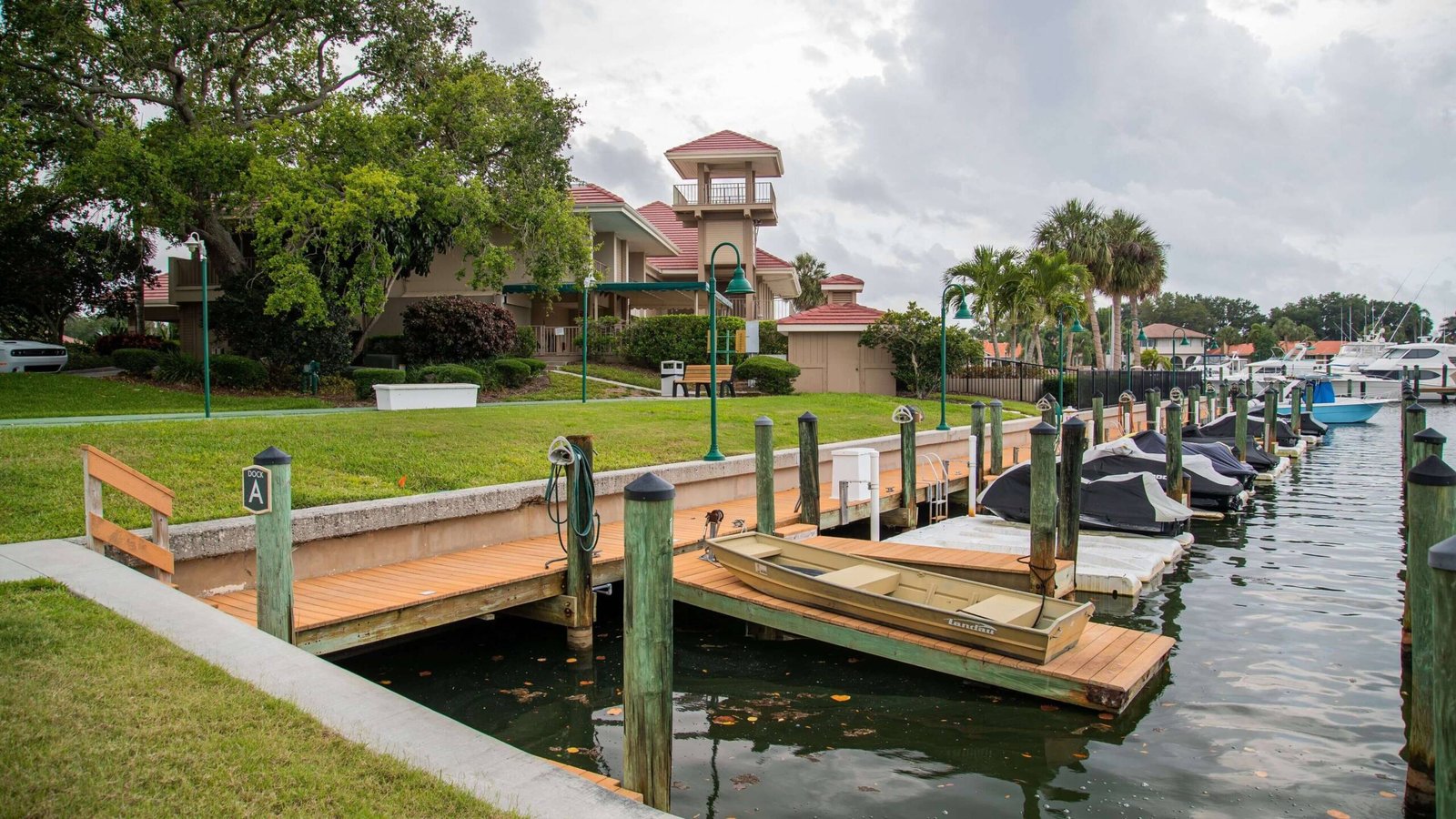 Waterfront home and dock in Osprey