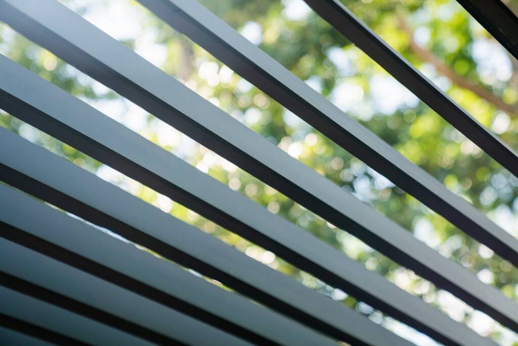 Close-up of Cabana X louvers