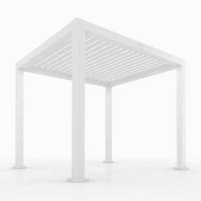 Cabana X Core, white frame with white louvers