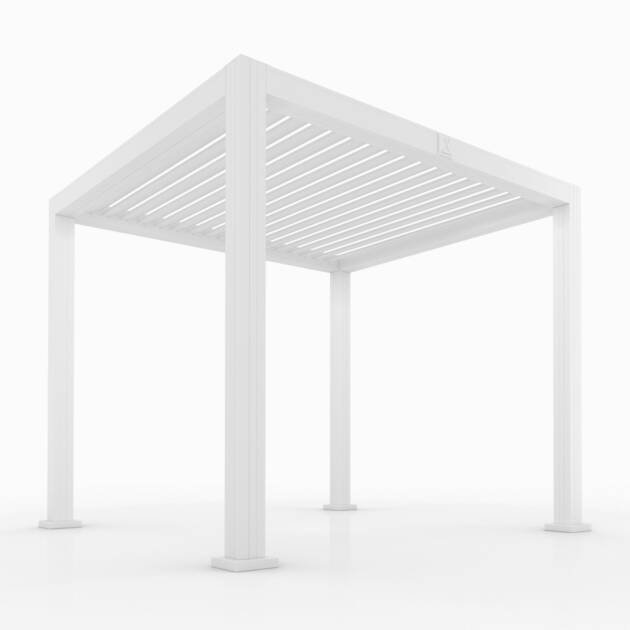 Cabana X Core, white frame with white louvers